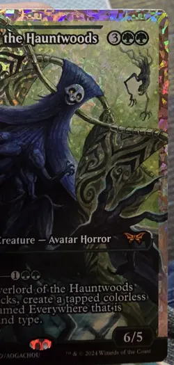Overlord of the Hauntwoods (Showcase) (Fracture Foil) Duskmourn: House of Horror - Image 3