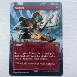 Gamble (Borderless) Dominaria Remastered Regular - Image 1