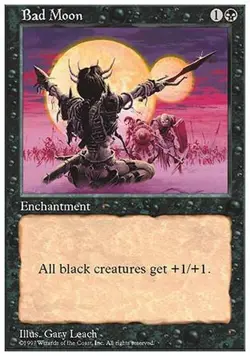 Bad Moon ~ Fifth Edition [ Excellent ] [ Magic MTG ] - Image 1