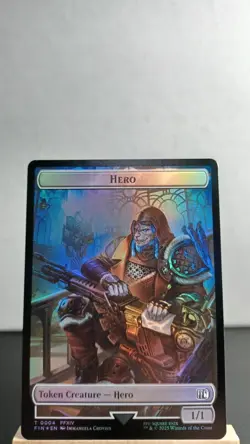 Hero // Treasure Foil Token Common [NM] - MTG FIN - Image 1