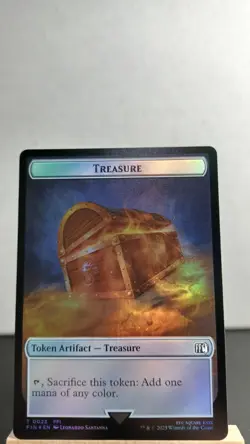 Hero // Treasure Foil Token Common [NM] - MTG FIN - Image 2