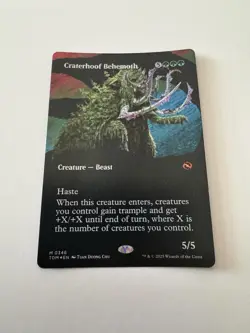 Craterhoof Behemoth MTG #346 Foil (Borderless) Tarkir: Dragonstorm TDM - Image 1