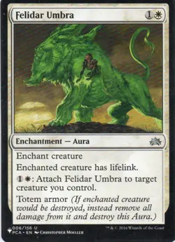 MTG: The List Reprints: Felidar Umbra: Lightly Played Condition - Image 1