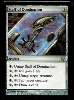 MRM ENGLISH Baton de domination - Staff of Domination MTG magic 5DN - Image 1
