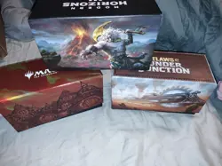 3x MtG Empty card storage Boxes (various Sets) - Image 1
