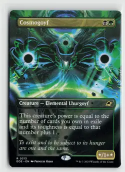 MTG Edge Of Eternities Cosmogoyf Borderless x1 NM Rare 313 - Image 1