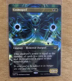 Magic the Gathering MTG - Cosmogoyf BORDERLESS - Edge of Eternities Near Mint NM - Image 1