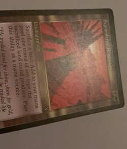 Squandered Resources HP MTG Magic the Gathering Visions Reserved List - Image 3