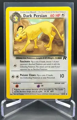 Pokemon TCG Team Rocket Set DARK PERSIAN Regular, Uncommon - 42/82 - Image 1