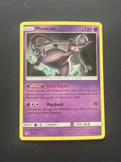 Mewtwo 75/214 2019 Rare Near Mint Unbroken Bonds Pokemon Card - Image 1