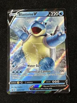 Blastoise V SWSH101 SWSH: Sword & Shield Promo Cards Holo Pokemon TCG - NM - Image 1