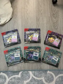 🔥 Pokemon Paldean Fates Tech Sticker Packs Lot of 6 - Sealed! Rare Promos! 🔥 - Image 1