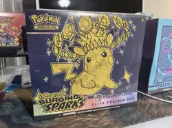 Pokemon Center Exclusive ETB Surging Sparks Elite Trainer Box CONTAINS DEFECT - Image 1