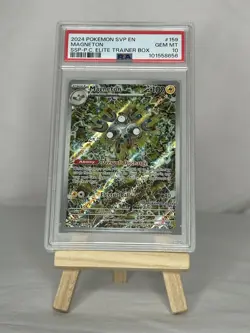 Magneton 2024 Pokemon Surging Sparks Pokemon Center ETB #159 Stamped PSA 10 - Image 1