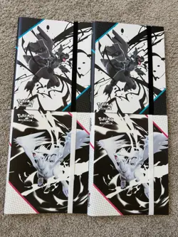Lot Of 4 Pokemon (2 Black Bolt & 2 White Flare) Binder * BINDERS ONLY* - Image 1