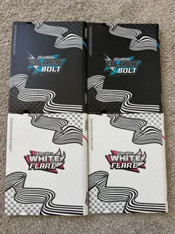 Lot Of 4 Pokemon (2 Black Bolt & 2 White Flare) Binder * BINDERS ONLY* - Image 2