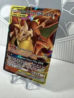 Pokemon Tcg Charizard and Braiden GX Tag Team 22/236 Cosmic Eclipse NM Full Art - Image 2