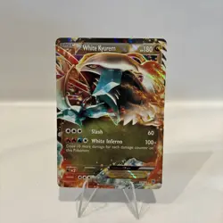 White Kyurem Ex 96/135 Plasma Storm Holo Pokemon TCG Trading Card Game - Image 1