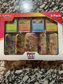 Pokemon SCARLET AND VIOLET 151 (5 Pack) Mini Tins - Image 1