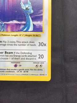 Pokemon Cards: Base Set 1st Edition Rare: Dragonair 18/102 - Image 4
