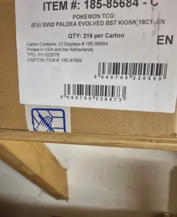 Pokemon Card Paldea Evolved Half Booster Full Box Sealed Case 12 Half Boxes - Image 2