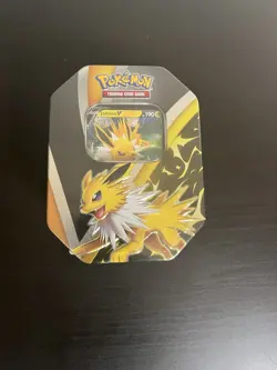 Pokemon TCG: Jolteon V Tin - Eevee Evolutions - New Factory Sealed - Image 1