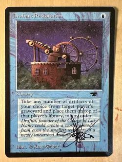 MTG ARTIST PROOF MTG Drafnas Restoration AP Sketch Art Amy WEBER - Image 2