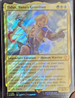MTG Final Fantasy Tidus, Yuna's Guardian Surge Foil Mythic Rare 0224 Nuihayashi - Image 1