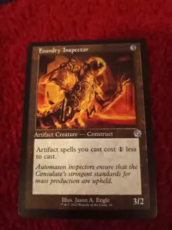 Magic the Gathering Foundry Inspector #016 Retro Frame The Brothers' War MTG - Image 1