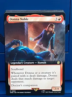 MTG Dr. Who Donna Noble Extended Art Rare NM/M WHO - Image 1