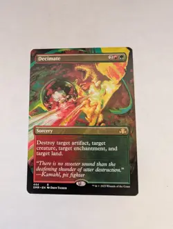 Decimate (Borderless) Dominaria Remastered Regular MTG - Image 1