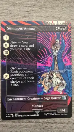 Summon: Anima (Uncommon Borderless) #364 Final Fantasy MTG Near Mint - Image 1