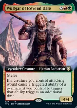 Wulfgar of Icewind Dale (Extended Art) - Near Mint MTG - Image 1