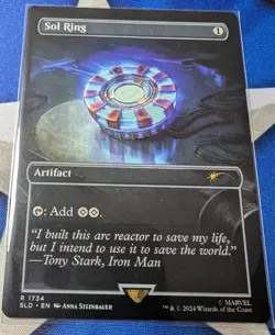 MTG Marvel Secret Lair Sol Ring NM Non Foil Unplayed SLD Iron Man - Image 1