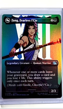 Magic The Gathering FIN Final Fantasy Borderless Foil #381 Fang Fearless l'Cie - Image 1