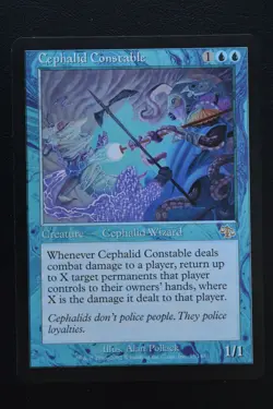 Magic The Gathering MTG CEPHALID CONSTABLE Judgment LP Lightly Played - Image 1