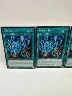 Yu-Gi-Oh 3x Runick Tip MP23-EN241 Prismatic Secret Rare 1st Edition - Image 3