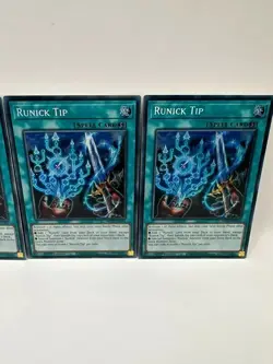 Yu-Gi-Oh 3x Runick Tip MP23-EN241 Prismatic Secret Rare 1st Edition - Image 4
