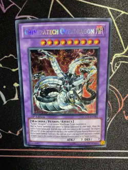 Chimeratech Overdragon LCGX-EN183 Secret Rare Unlimited Yugioh Card #2 - Image 1