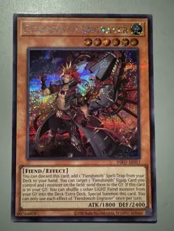 YUGIOH FIENDSMITH ENGRAVER ASIA ENGLISH EDITION INFO-AE017 SECRET RARE - Image 1