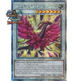 Yugioh! 1x Black Rose Moonlight Dragon RA03-EN038 Quarter Century Secret Rare NM - Image 1