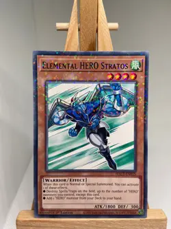 Elemental HERO Stratos - Duel Terminal Rare 1st Edition HAC1-EN015 - NM - YuGiOh - Image 1