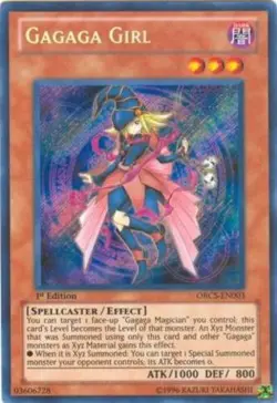 Lightly Played Gagaga Girl - ORCS-EN003 - Secret Rare - 1st Edition - YuGiOh - Image 1