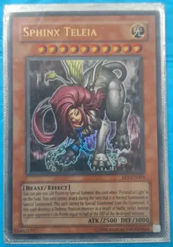 Yu-Gi-Oh Sphinx Teleia Ultra Rare Card EP1-EN003 Beast/Effect - Image 1