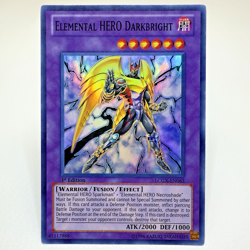 Yugioh Elemental HERO Darkbright LCGX-EN063 1st Edition Super Rare Holo - LP-NM - Image 1