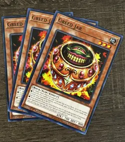 Yu-Gi-Oh! TCG x3 Greed Jar Duelist Nexus DUNE-EN029 1st Edition Common - Image 1