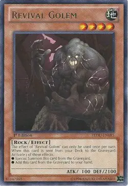 3 x Revival Golem - REDU-EN085 - Rare - Unlimited Edition Near Mint, English - Image 1