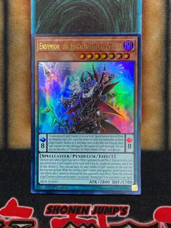 Yugioh Endymion, The Mighty Master Of Magic SR08-EN001 Ultra Rare 1st Ed LP - Image 1
