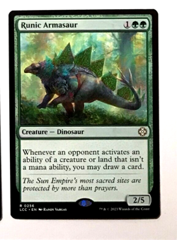 MTG, Runic Armasaur #0256, LCI Rare, Commander, Mint/NM, Un-played, +Extra Cards - Image 2