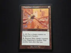 Magistrate's Scepter NM [Mercadian Masques] Mtg Magic Free Tracking! - Image 1